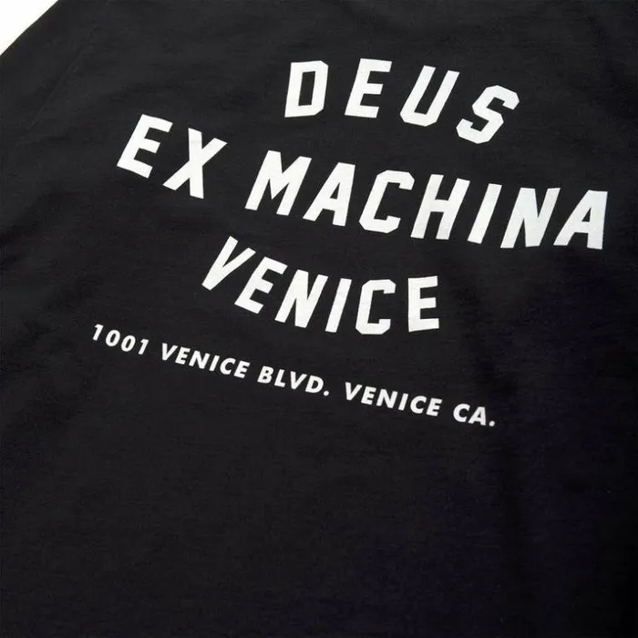 Mens Deus Ex Machina Classics Venice Address Long Sleeve Tee 8211 Black Black Mens Deus Ex Machina Classics Venice Address Long Sleeve Tee 8211 Black Black