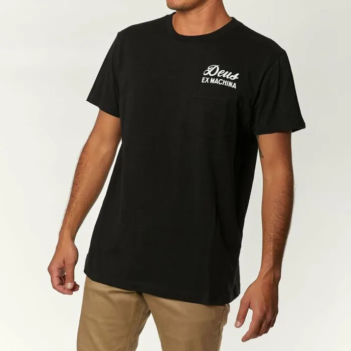 Mens Deus Ex Machina Classics Venice Address Tee 8211 Black Black Mens Deus Ex Machina Classics Venice Address Tee 8211 Black Black