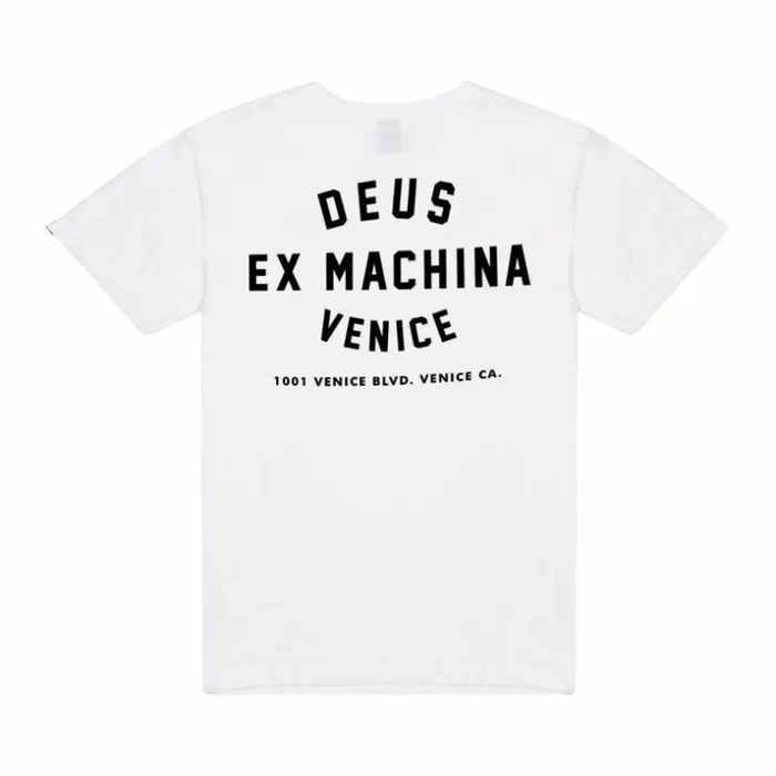 Mens Deus Ex Machina Classics Venice Skull Tee 8211 White White Mens Deus Ex Machina Classics Venice Skull Tee 8211 White White
