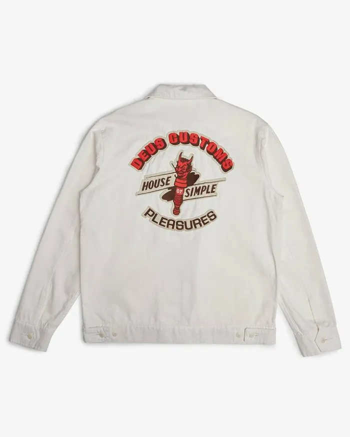 Mens Deus Ex Machina Jackets Pleasures Work Jacket 8211 Natural Natural Mens Deus Ex Machina Jackets Pleasures Work Jacket 8211 Natural Natural