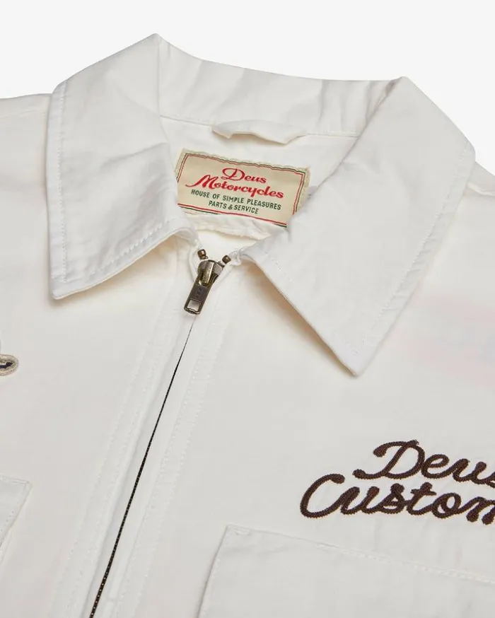 Mens Deus Ex Machina Jackets Pleasures Work Jacket 8211 Natural Natural Mens Deus Ex Machina Jackets Pleasures Work Jacket 8211 Natural Natural