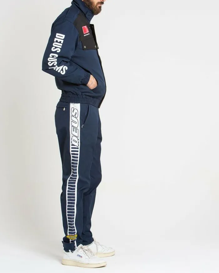 Mens Deus Ex Machina Jackets Team Racing Jacket 8211 Estate Blue Estate Blue Mens Deus Ex Machina Jackets Team Racing Jacket 8211 Estate Blue Estate Blue