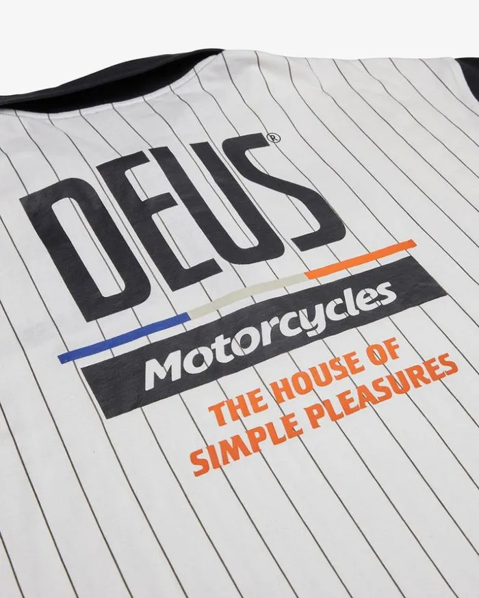 Mens Deus Ex Machina Shirts Monaco Polo 8211 Vintage White Vintage White Mens Deus Ex Machina Shirts Monaco Polo 8211 Vintage White Vintage White