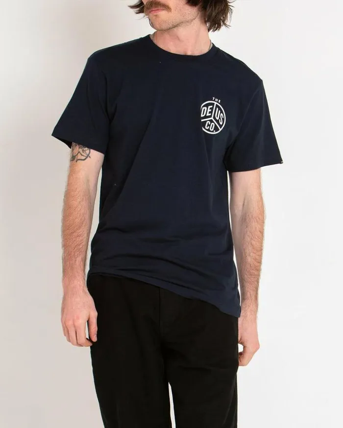 Mens Deus Ex Machina Tees Dice Tee 8211 Navy Navy Mens Deus Ex Machina Tees Dice Tee 8211 Navy Navy
