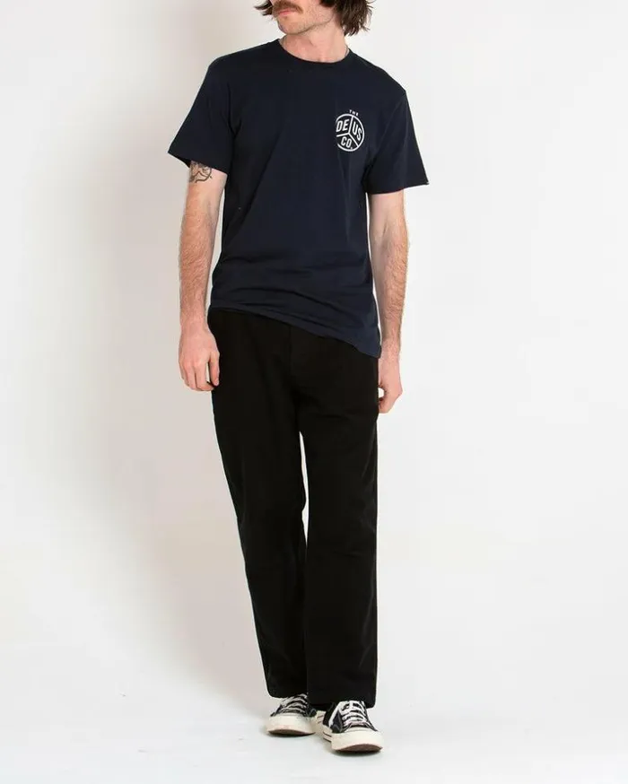 Mens Deus Ex Machina Tees Dice Tee 8211 Navy Navy Mens Deus Ex Machina Tees Dice Tee 8211 Navy Navy