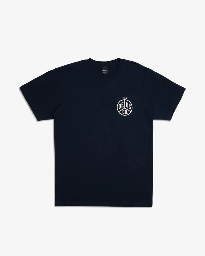 Mens Deus Ex Machina Tees Dice Tee 8211 Navy Navy Mens Deus Ex Machina Tees Dice Tee 8211 Navy Navy