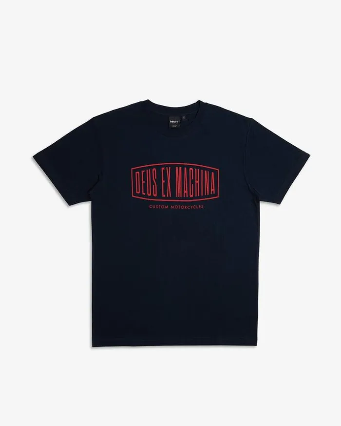 Mens Deus Ex Machina Tees Rego Tee 8211 Navy Navy Mens Deus Ex Machina Tees Rego Tee 8211 Navy Navy
