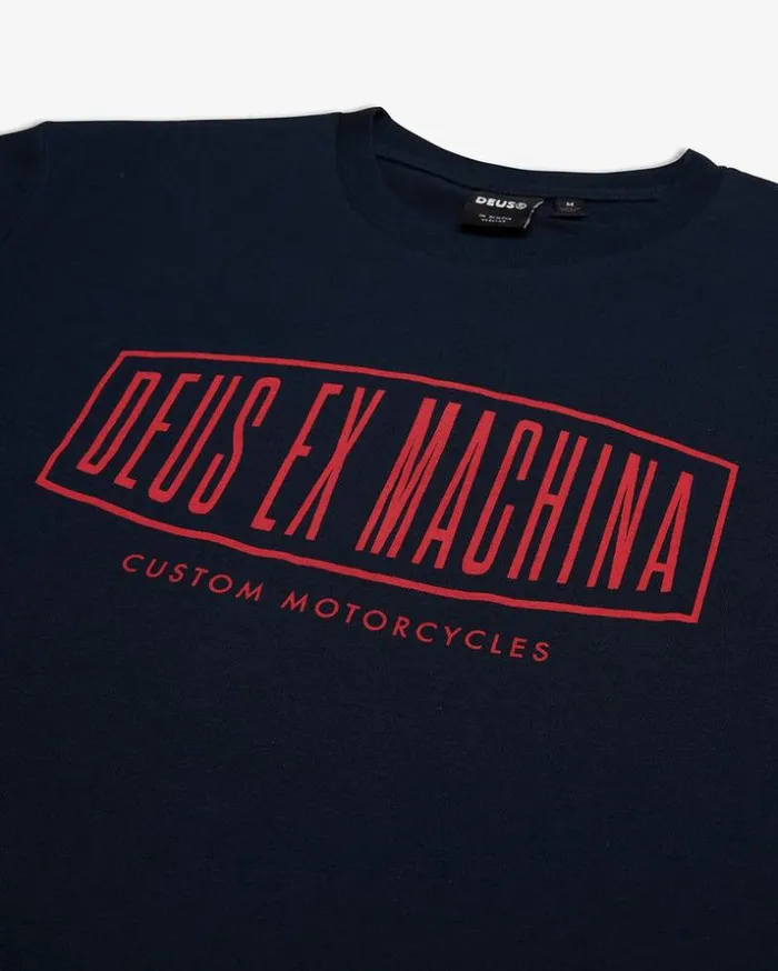 Mens Deus Ex Machina Tees Rego Tee 8211 Navy Navy Mens Deus Ex Machina Tees Rego Tee 8211 Navy Navy