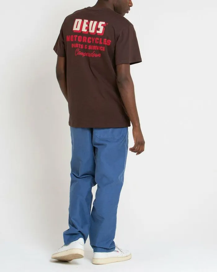 Mens Deus Ex Machina Tees Unchained Tee 8211 Choc Brown Choc Brown Mens Deus Ex Machina Tees Unchained Tee 8211 Choc Brown Choc Brown
