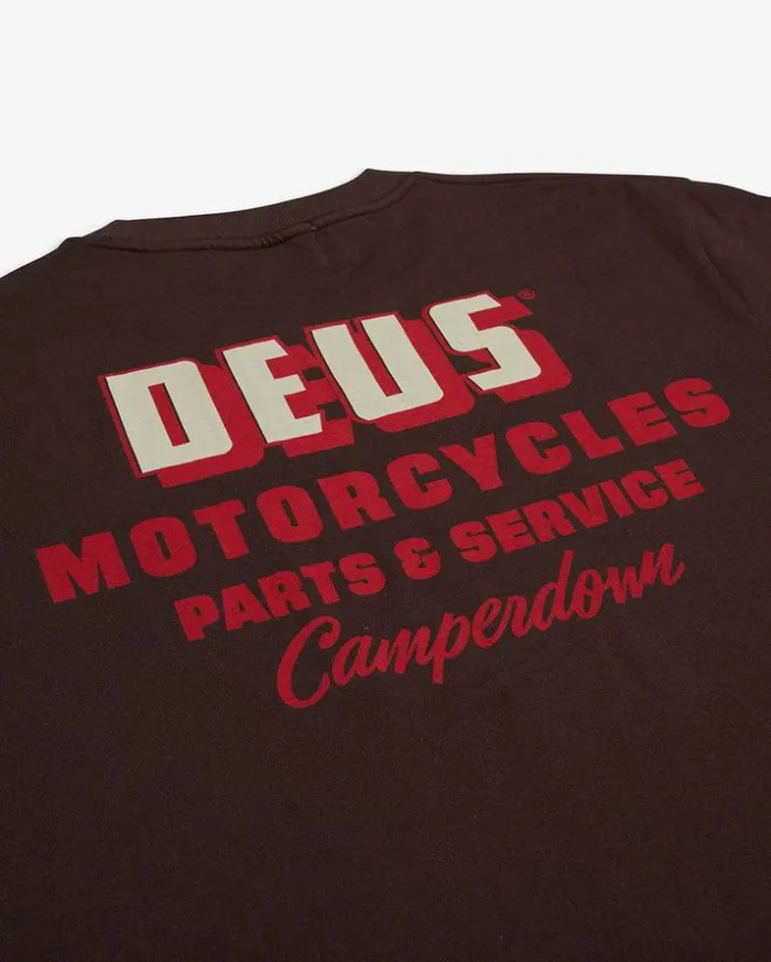 Mens Deus Ex Machina Tees Unchained Tee 8211 Choc Brown Choc Brown Mens Deus Ex Machina Tees Unchained Tee 8211 Choc Brown Choc Brown