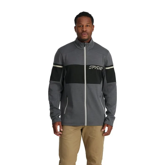 Mens Speed Fleece Full Zip Polar Spyder Fleece