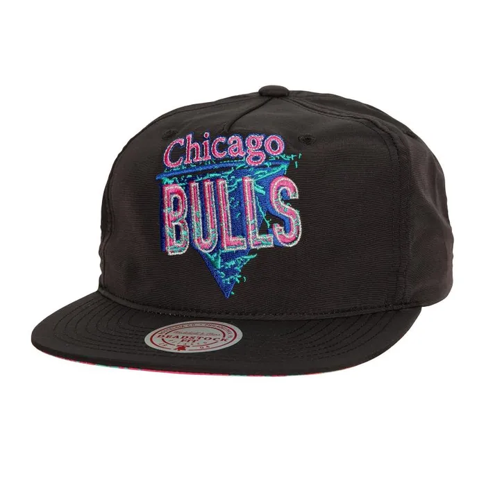 Mitchell and Ness 90s Reflective Deadstock Strapback Chicago Bulls Men Hats and Headwear Mitchell and Ness 90s Reflective Deadstock Strapback Chicago Bulls Men Hats and Headwear