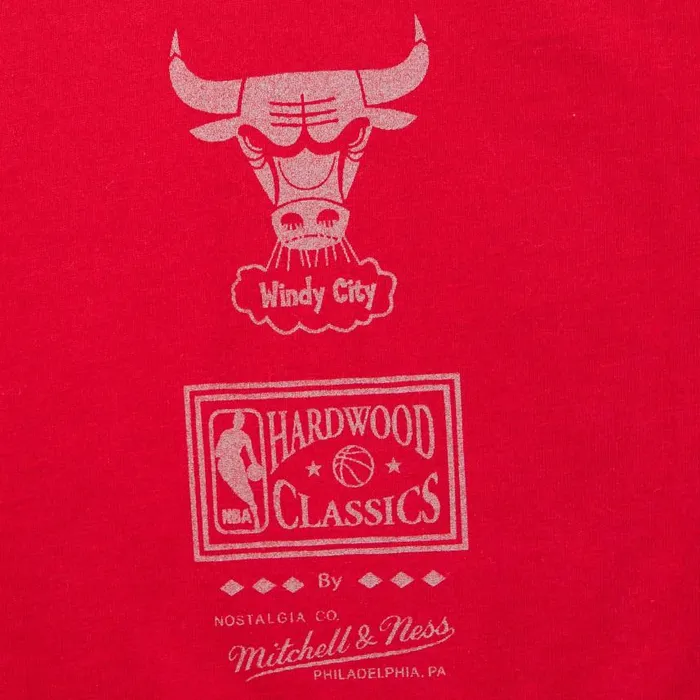 Mitchell and Ness 90s Reflective Static SS Premium Tee Chicago Bulls Men TShirts and Tops Mitchell and Ness 90s Reflective Static SS Premium Tee Chicago Bulls Men TShirts and Tops