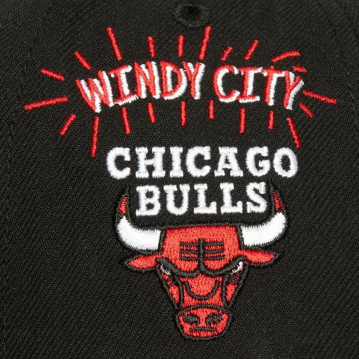 Mitchell and Ness All Out Snapback Chicago Bulls Men Hats and Headwear Mitchell and Ness All Out Snapback Chicago Bulls Men Hats and Headwear