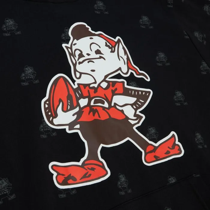 Mitchell and Ness AOP Fleece Hoodie Cleveland Browns Men Hoodies and Sweatshirts Mitchell and Ness AOP Fleece Hoodie Cleveland Browns Men Hoodies and Sweatshirts