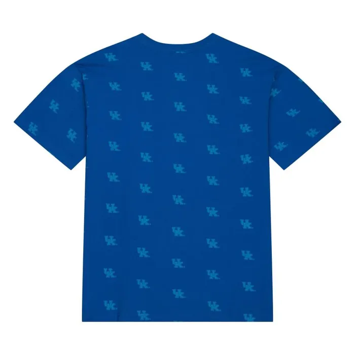 Mitchell and Ness AOP SS Top University Of Kentucky Men TShirts and Tops Mitchell and Ness AOP SS Top University Of Kentucky Men TShirts and Tops