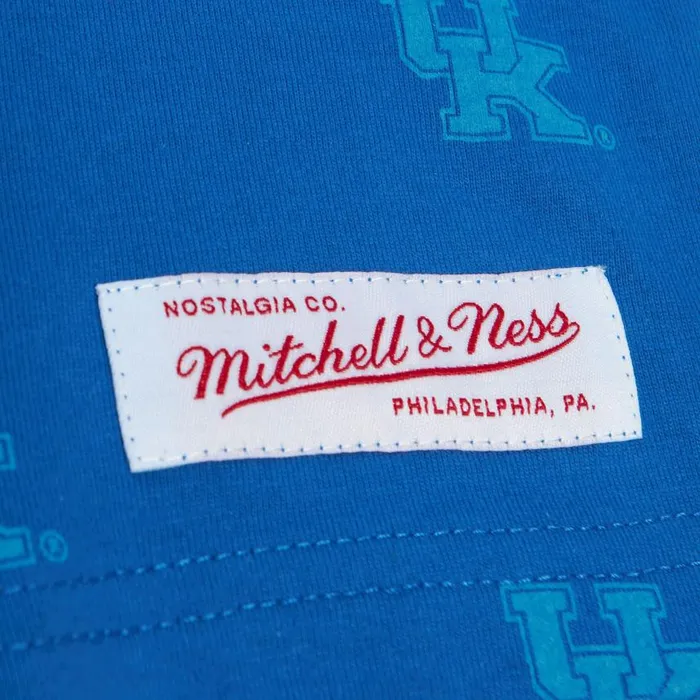 Mitchell and Ness AOP SS Top University Of Kentucky Men TShirts and Tops Mitchell and Ness AOP SS Top University Of Kentucky Men TShirts and Tops