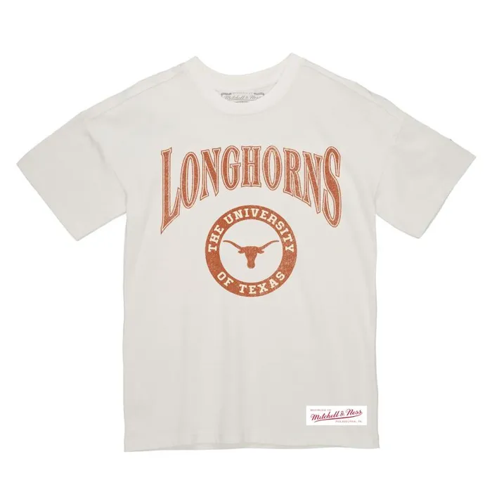 Mitchell and Ness Arched Logo Lockup Slub Tee University Of Texas At Austin Men TShirts and Tops Mitchell and Ness Arched Logo Lockup Slub Tee University Of Texas At Austin Men TShirts and Tops