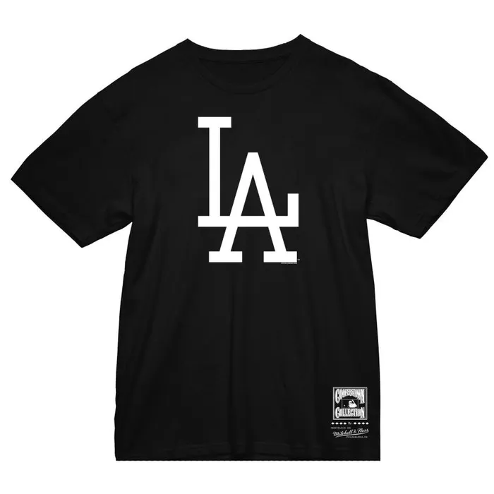 Mitchell and Ness Basic Logo 2 Tee Los Angeles Dodgers Men TShirts and Tops