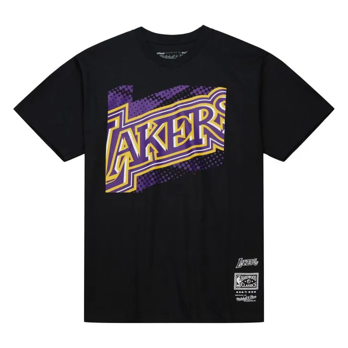 Mitchell and Ness Big Face 70 SS Tee Los Angeles Lakers Men TShirts and Tops