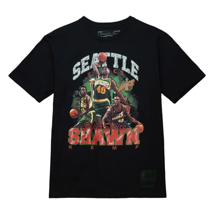 Mitchell and Ness Bling SS Tee HWC Seattle Supersonics Shawn Kemp Men TShirts and Tops Mitchell and Ness Bling SS Tee HWC Seattle Supersonics Shawn Kemp Men TShirts and Tops