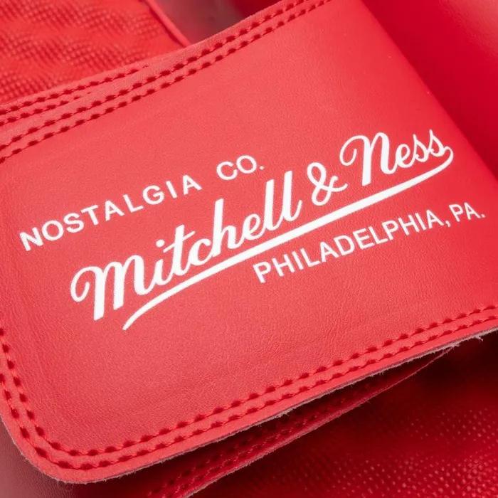 Mitchell and Ness Branded Mitchell and Ness Logo Slides Men Shoes Mitchell and Ness Branded Mitchell and Ness Logo Slides Men Shoes