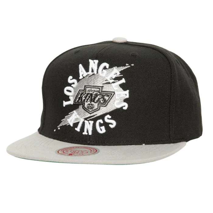Mitchell and Ness Circle Splash Snapback Vntg Los Angeles Kings Men Hats and Headwear Mitchell and Ness Circle Splash Snapback Vntg Los Angeles Kings Men Hats and Headwear
