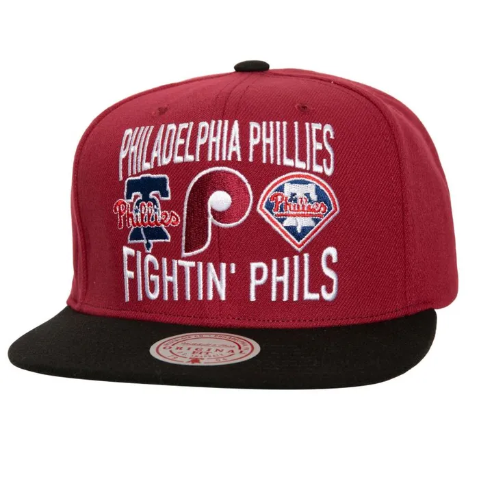 Mitchell and Ness City Love Snapback Philadelphia Phillies Men Hats and Headwear Mitchell and Ness City Love Snapback Philadelphia Phillies Men Hats and Headwear