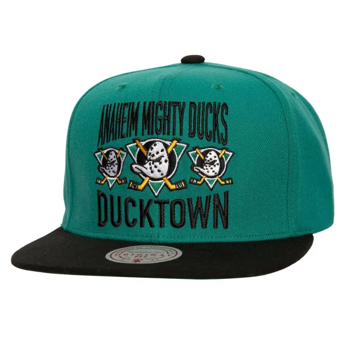 Mitchell and Ness City Love Snapback Vntg Anaheim Ducks Men Hats and Headwear Mitchell and Ness City Love Snapback Vntg Anaheim Ducks Men Hats and Headwear