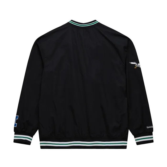 Mitchell and Ness Classic Nylon Pullover Vintage Logo Philadelphia Eagles Men Jackets and Outerwear Mitchell and Ness Classic Nylon Pullover Vintage Logo Philadelphia Eagles Men Jackets and Outerwear