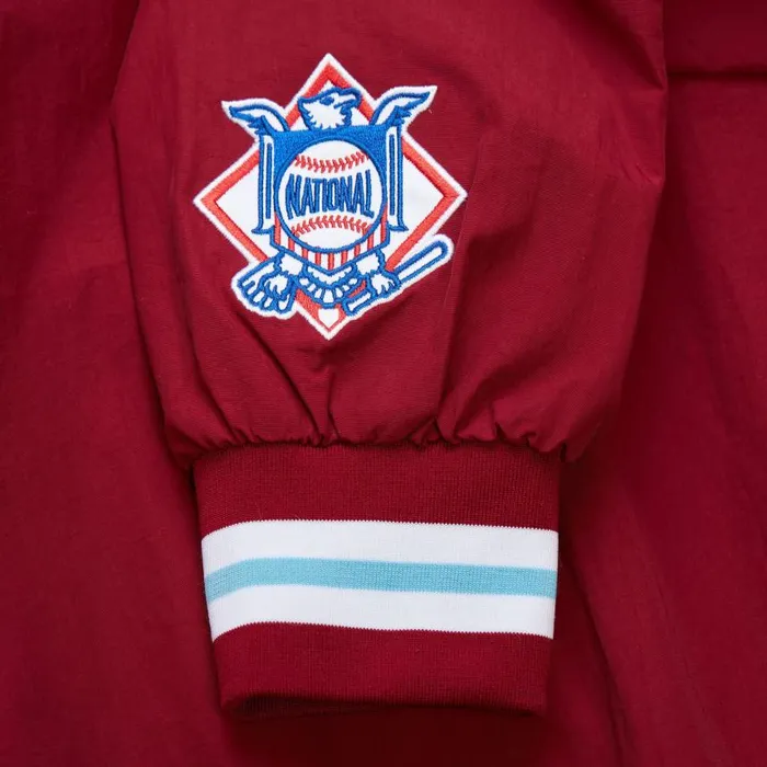 Mitchell and Ness Classic Nylon Pullover Vintage Logo Philadelphia Phillies Men Jackets and Outerwear Mitchell and Ness Classic Nylon Pullover Vintage Logo Philadelphia Phillies Men Jackets and Outerwear