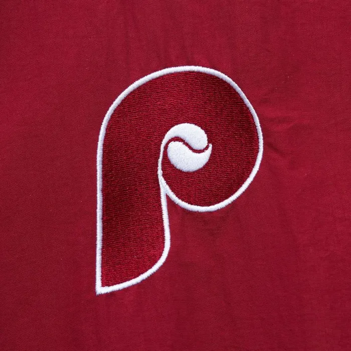 Mitchell and Ness Classic Nylon Pullover Vintage Logo Philadelphia Phillies Men Jackets and Outerwear Mitchell and Ness Classic Nylon Pullover Vintage Logo Philadelphia Phillies Men Jackets and Outerwear