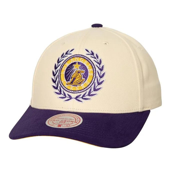 Mitchell and Ness Collegiate Pro Snapback Los Angeles Lakers Men Hats and Headwear Mitchell and Ness Collegiate Pro Snapback Los Angeles Lakers Men Hats and Headwear