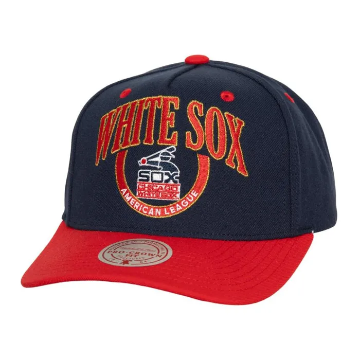 Mitchell and Ness Crown Jewels Pro Snapback Coop Chicago White Sox Men Hats and Headwear Mitchell and Ness Crown Jewels Pro Snapback Coop Chicago White Sox Men Hats and Headwear