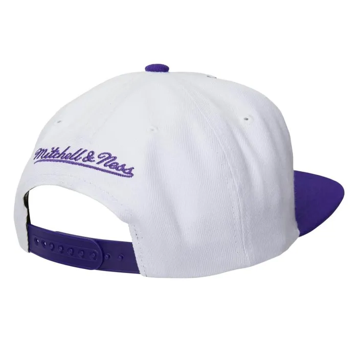 Mitchell and Ness Dual Whammy Snapback Los Angeles Lakers Men Hats and Headwear Mitchell and Ness Dual Whammy Snapback Los Angeles Lakers Men Hats and Headwear