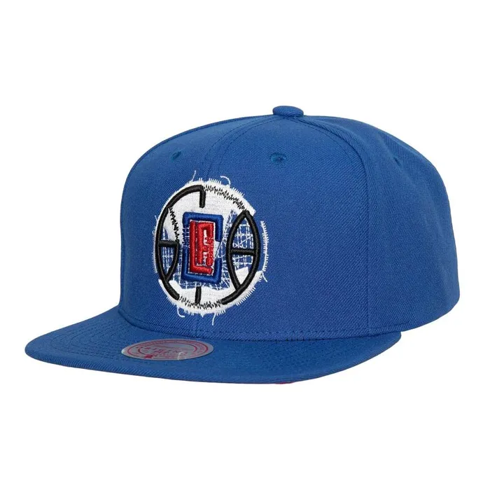 Mitchell and Ness Embroidery Glitch Snapback Los Angeles Clippers Men Hats and Headwear Mitchell and Ness Embroidery Glitch Snapback Los Angeles Clippers Men Hats and Headwear