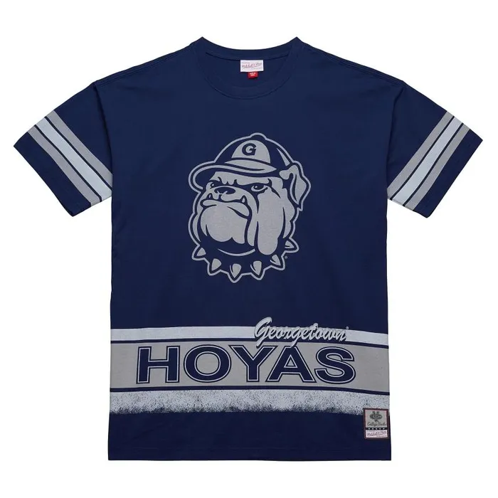 Mitchell and Ness Fashion Oversized SS Tee Vintage Logo Georgetown University Men TShirts and Tops Mitchell and Ness Fashion Oversized SS Tee Vintage Logo Georgetown University Men TShirts and Tops