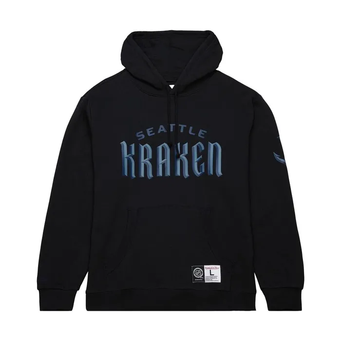Mitchell and Ness Game Time Fleece Hoodie Current Logo Seattle Kraken Men Hoodies and Sweatshirts Mitchell and Ness Game Time Fleece Hoodie Current Logo Seattle Kraken Men Hoodies and Sweatshirts