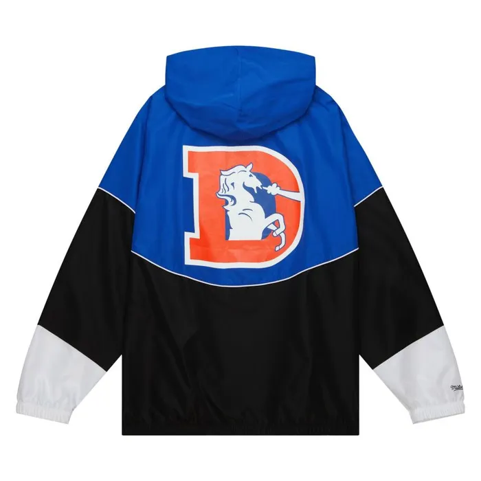 Mitchell and Ness Home Team Lightweight Windbreaker Denver Broncos Men Jackets and Outerwear Mitchell and Ness Home Team Lightweight Windbreaker Denver Broncos Men Jackets and Outerwear