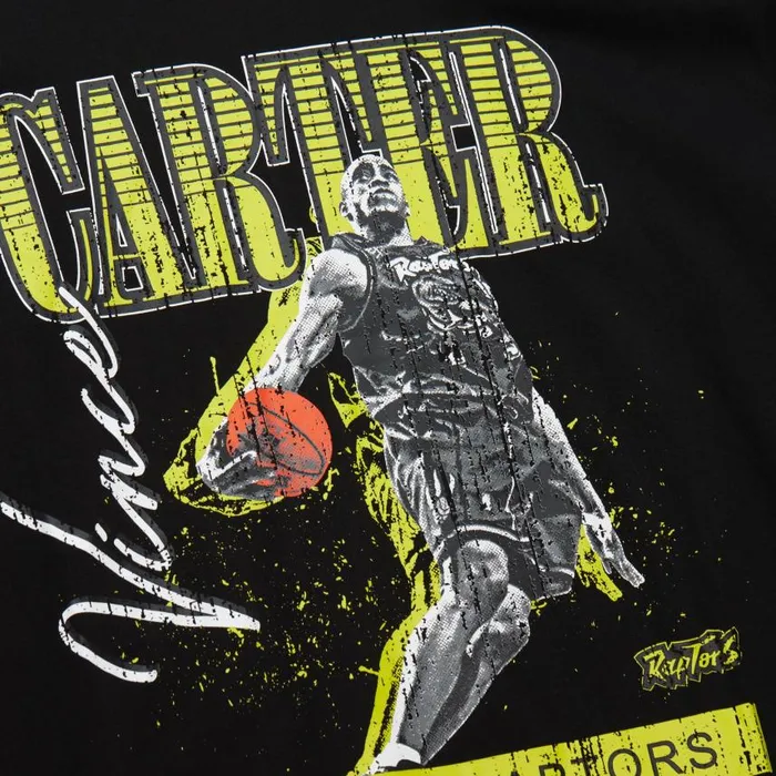 Mitchell and Ness HW Neon Pop Player SS Tee Vintage Logo Toronto Raptors Vince Carter Men TShirts and Tops Mitchell and Ness HW Neon Pop Player SS Tee Vintage Logo Toronto Raptors Vince Carter Men TShirts and Tops