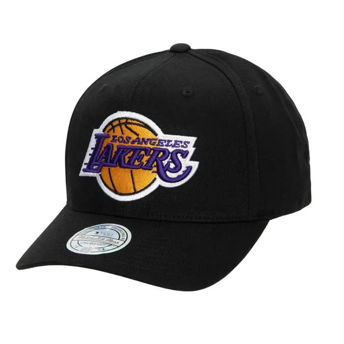 Mitchell and Ness HWC Library 110 Flex Snapback Los Angeles Lakers Men Hats and Headwear Mitchell and Ness HWC Library 110 Flex Snapback Los Angeles Lakers Men Hats and Headwear