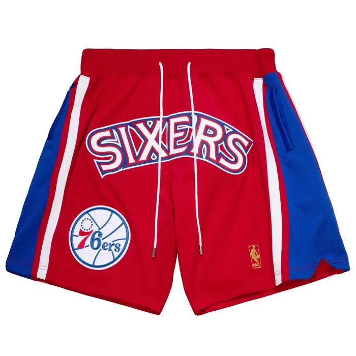 Mitchell and Ness Just Don Ninety Six Shorts Philadelphia 76ers 199697 Men Shorts Mitchell and Ness Just Don Ninety Six Shorts Philadelphia 76ers 199697 Men Shorts