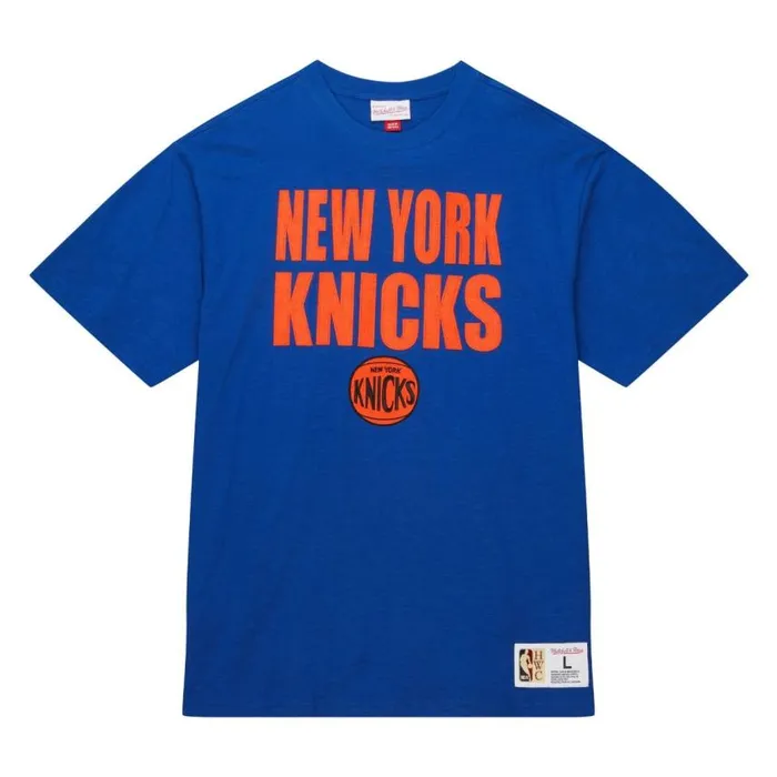Mitchell and Ness Legendary Slub SS Tee New York Knicks Men TShirts and Tops