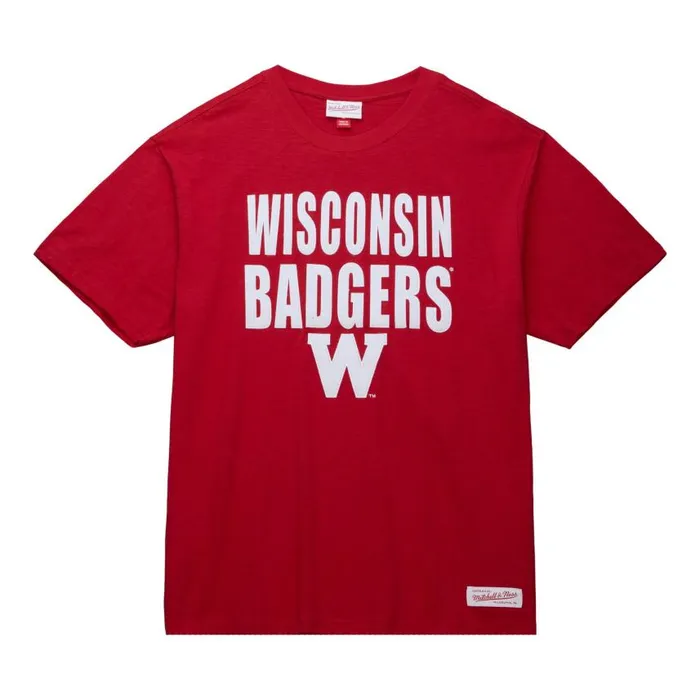 Mitchell and Ness Legendary Slub SS Tee University Of Wisconsin 8211 Madison Men TShirts and Tops Mitchell and Ness Legendary Slub SS Tee University Of Wisconsin 8211 Madison Men TShirts and Tops
