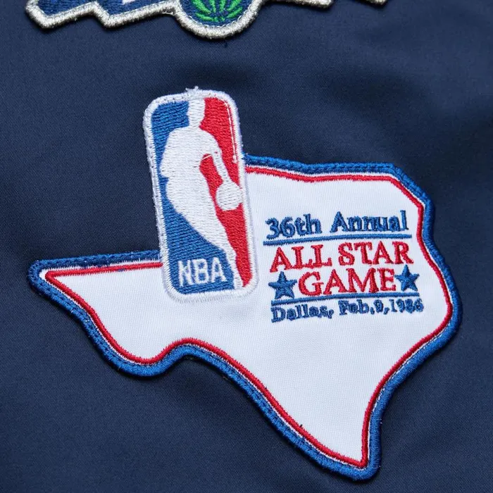 Mitchell and Ness Lightweight Satin Bomber Vintage Logo Dallas Mavericks Men Jackets and Outerwear Mitchell and Ness Lightweight Satin Bomber Vintage Logo Dallas Mavericks Men Jackets and Outerwear