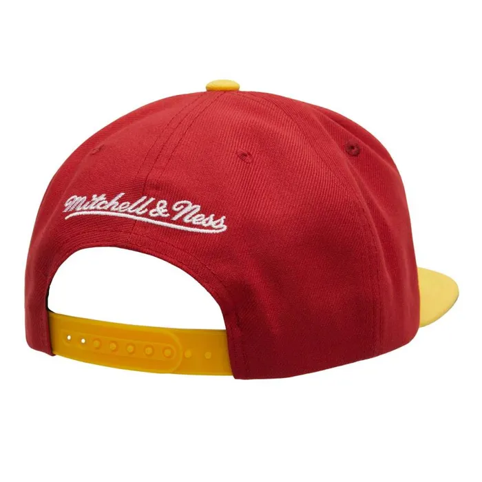 Mitchell and Ness Logo Bill Snapback HWC Houston Rockets Men Hats and Headwear Mitchell and Ness Logo Bill Snapback HWC Houston Rockets Men Hats and Headwear