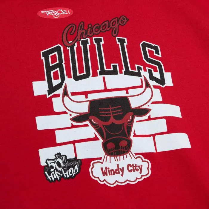 Mitchell and Ness MandN X Tats Cru Brick Hoodie Chicago Bulls Men Hoodies and Sweatshirts Mitchell and Ness MandN X Tats Cru Brick Hoodie Chicago Bulls Men Hoodies and Sweatshirts