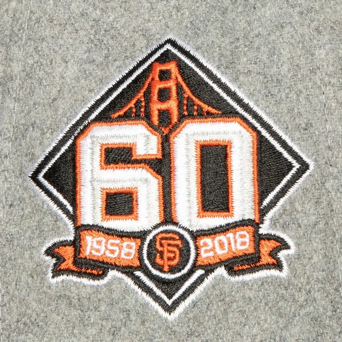 Mitchell and Ness Meltdown Fitted Coop San Francisco Giants Men Hats and Headwear