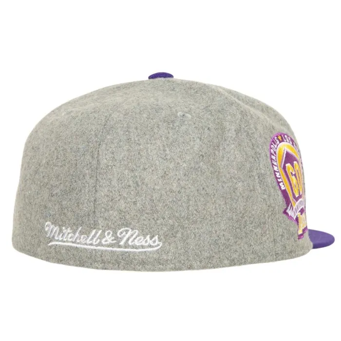 Mitchell and Ness Meltdown Fitted HWC Los Angeles Lakers Men Hats and Headwear Mitchell and Ness Meltdown Fitted HWC Los Angeles Lakers Men Hats and Headwear