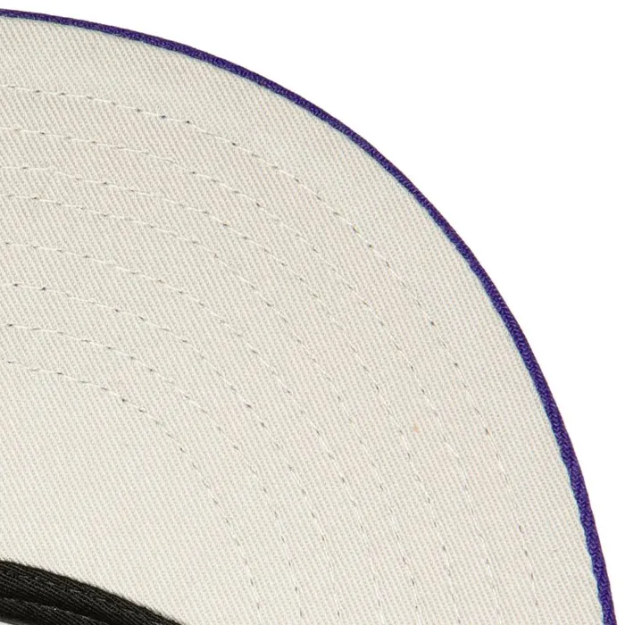 Mitchell and Ness Meltdown Fitted HWC Los Angeles Lakers Men Hats and Headwear Mitchell and Ness Meltdown Fitted HWC Los Angeles Lakers Men Hats and Headwear